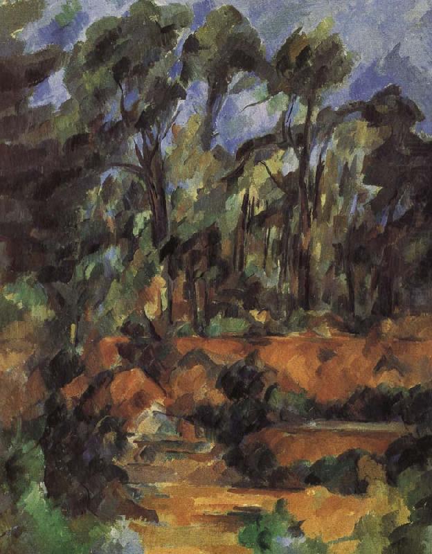Paul Cezanne forest china oil painting image